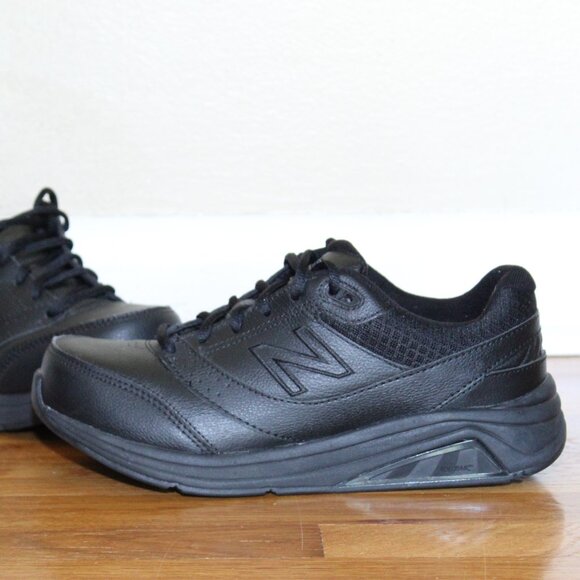 New Balance Black Leather Lace Up Walking Shoes 928V3 Sneakers WW928BK3 Womens 8 - Picture 3 of 11